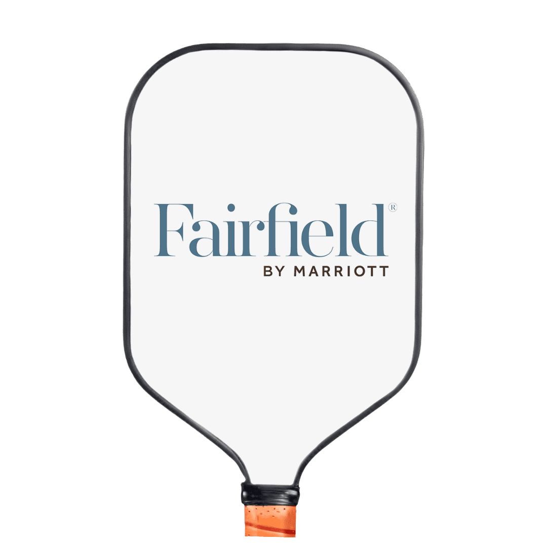 Marriott custom branded pickleball paddle