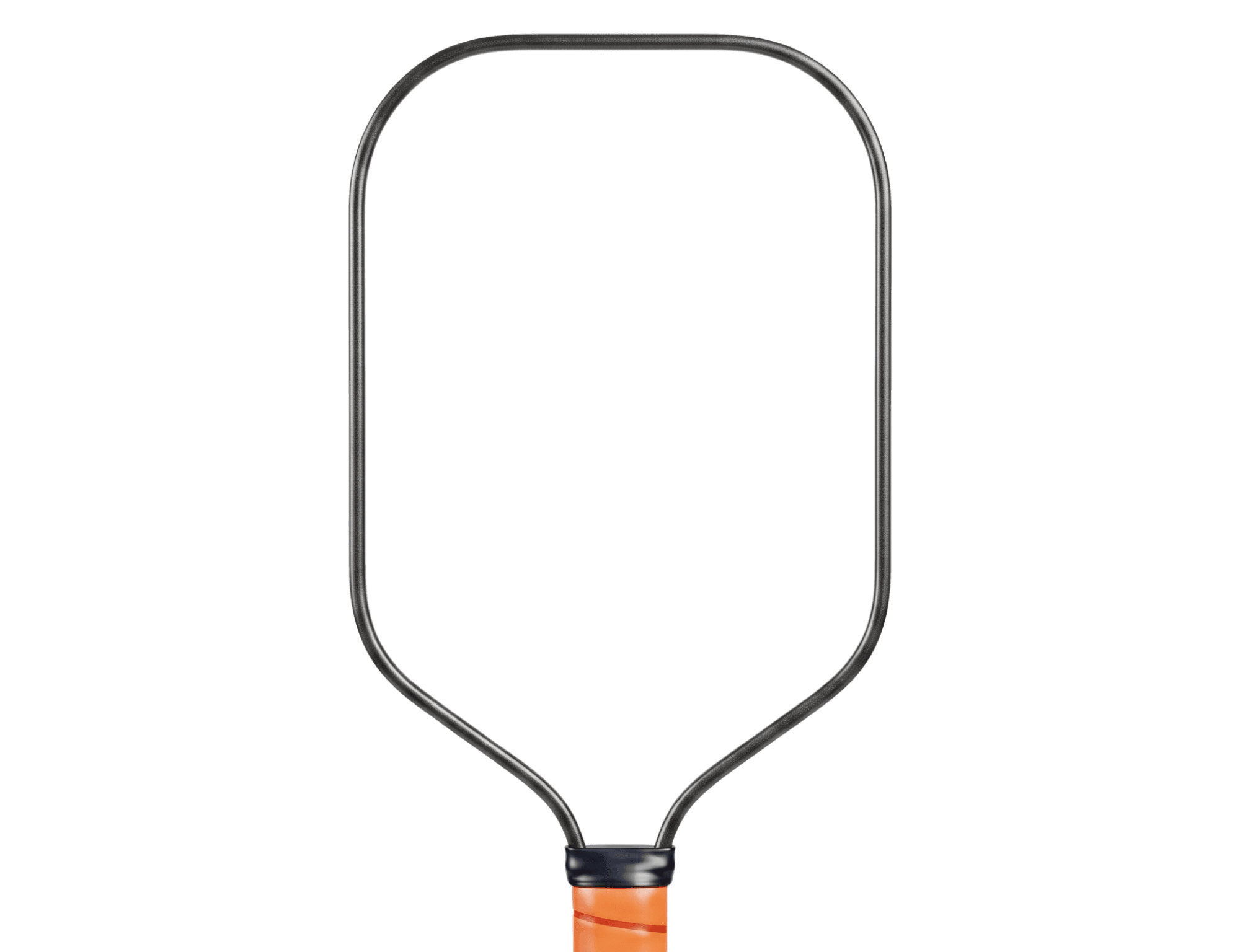 Elongated pickleball paddle template outline