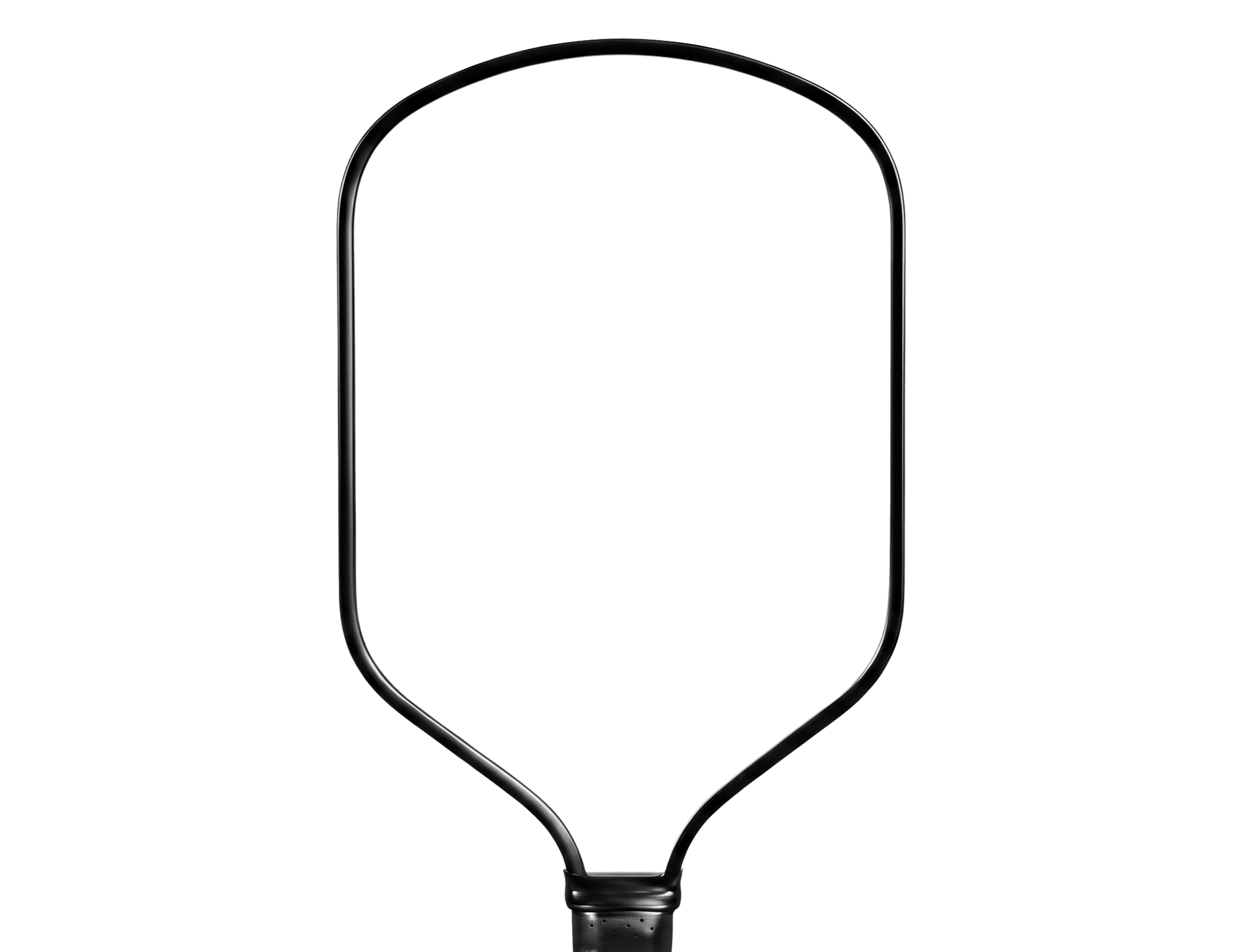 Hybrid pickleball paddle template outline